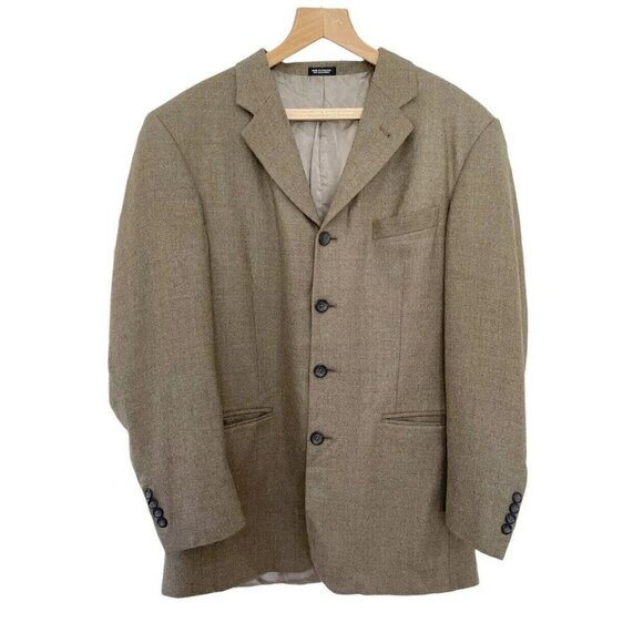 Oscar De La Renta Men's SZ 40R Lambswool Cashmere Sport Coat Blazer Jacket - Picture 1 of 8